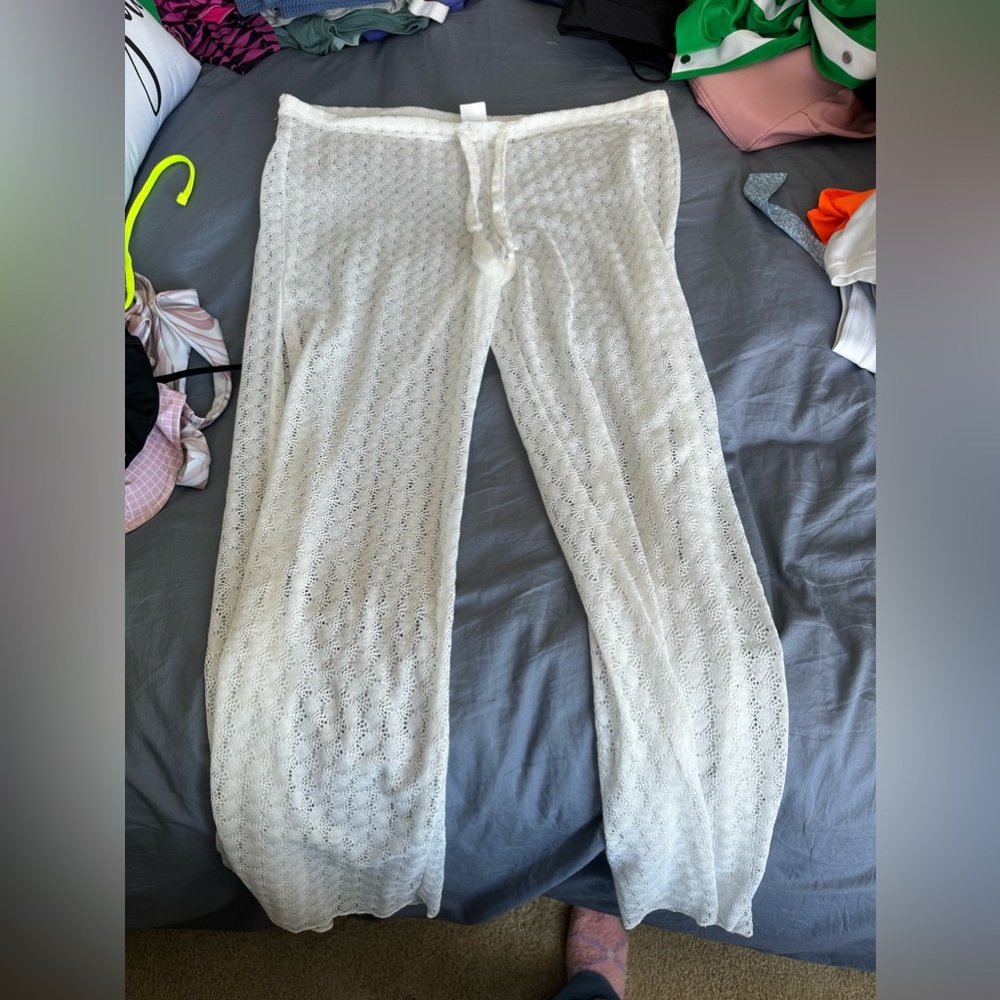 tj max white beach pants